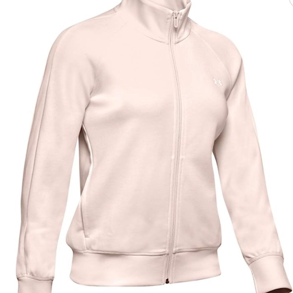 NWT Under Armour Apex Pink Women’s Double Knit Track Jacket - S
